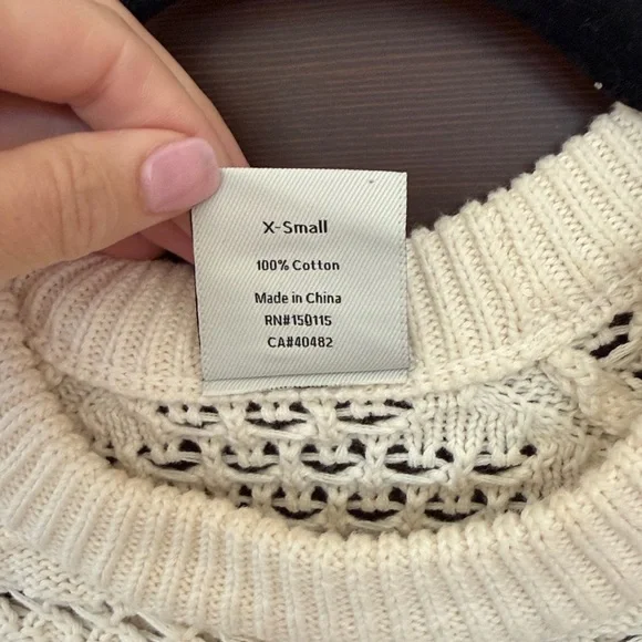 Varley Cream Knit Sweater - Picture 3 of 5